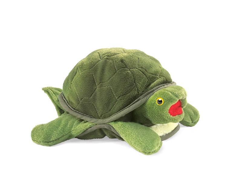 LITTLE TURTLE  Puppet 2968 ~ FREE SHIP in USA ~ Folkmanis Puppets 