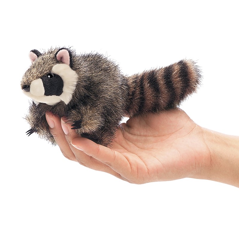 raccoon hand puppet