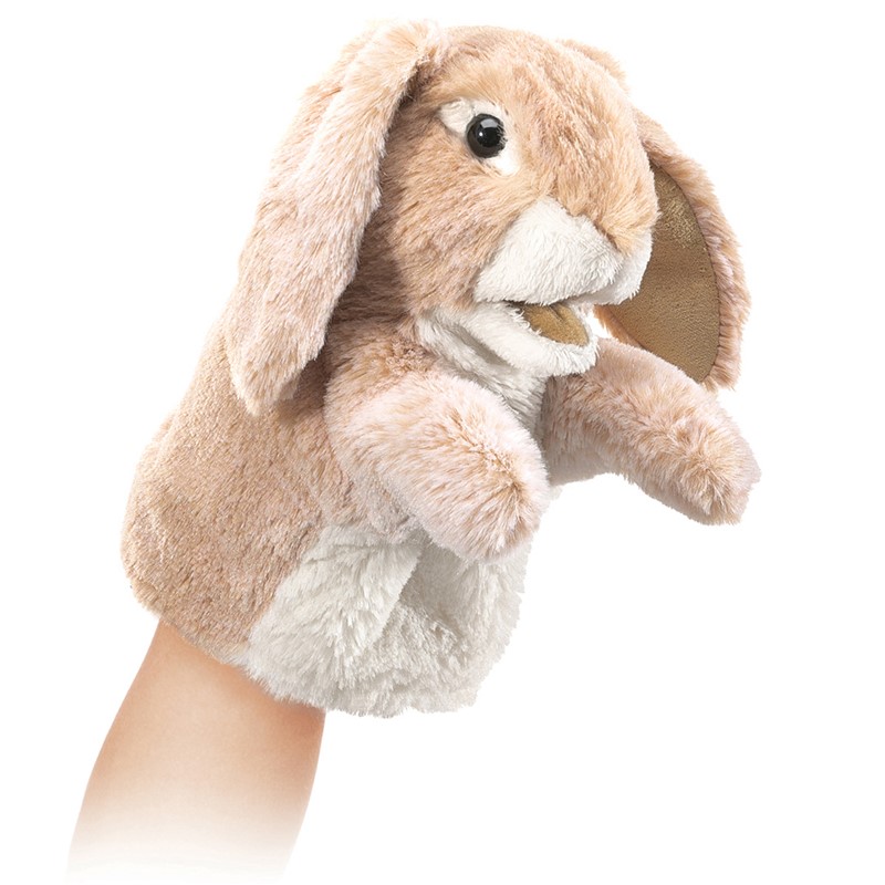 Folkmanis White Bunny Rabbit Hand Puppet 