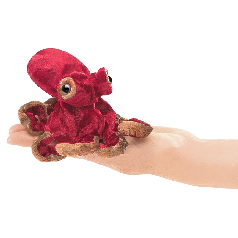 Mini Red Octopus Folkmanis High Quality Water Creature Animal Puppets 