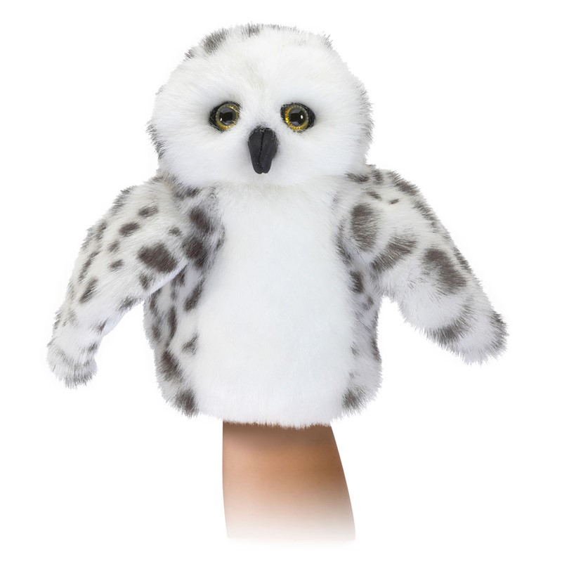 Snowy Owl Hand Puppet With Head That Rotates by Folkmanis T2236 for sale online 