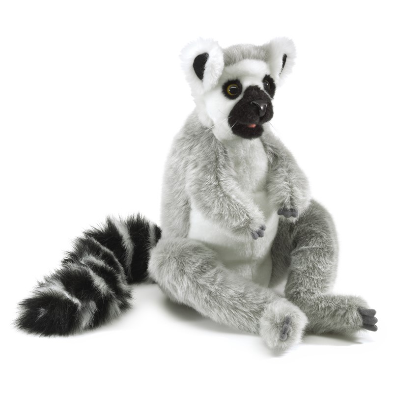 Boys & Girls 3 Years & Up Ring-tailed Lemur Hand Puppet by Folkmanis MPN 3159 