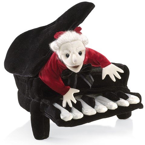 MOZART in a PIANO # 2860 ~ FREE SHIPPING in USA ~ Folkmanis Puppets 