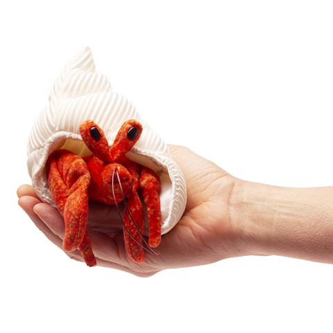 Folkmanis Doigt Poupée Mini Reclus cancer/Mini Hermit Crab 2786 nouveau 