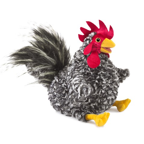 Barred Rock Rooster Hand Puppet  |  Folkmanis
