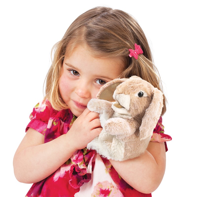 Folkmanis Little Lop Rabbit Hand Puppet 2944 for sale online 