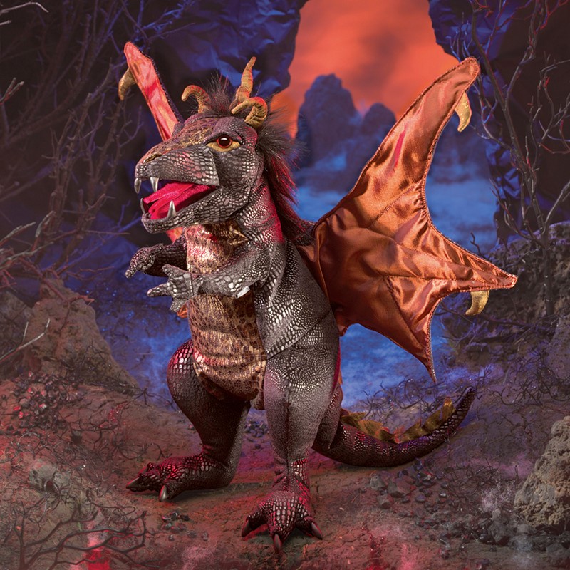 Folkmanis Dragon Puppet Jabber Wock 7z for sale online 