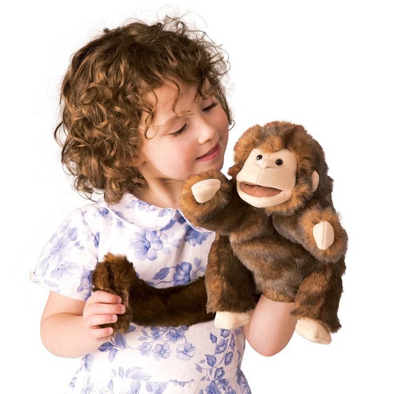 Folkmanis MPN 3092 Boys & Girls Classic Monkey Hand Puppet 3 Years and Up 