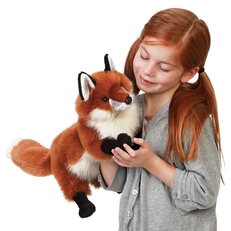 3 & Up Unisex Red Fox Hand Puppet with Movable Mouth Folkmanis MPN 2876