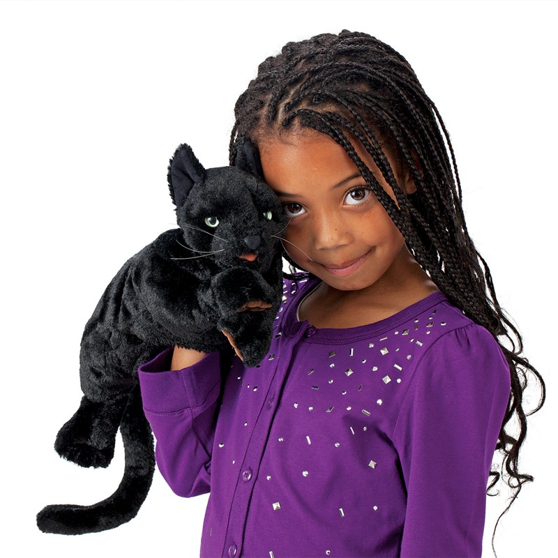 Folkmanis Cat Puppet Black 
