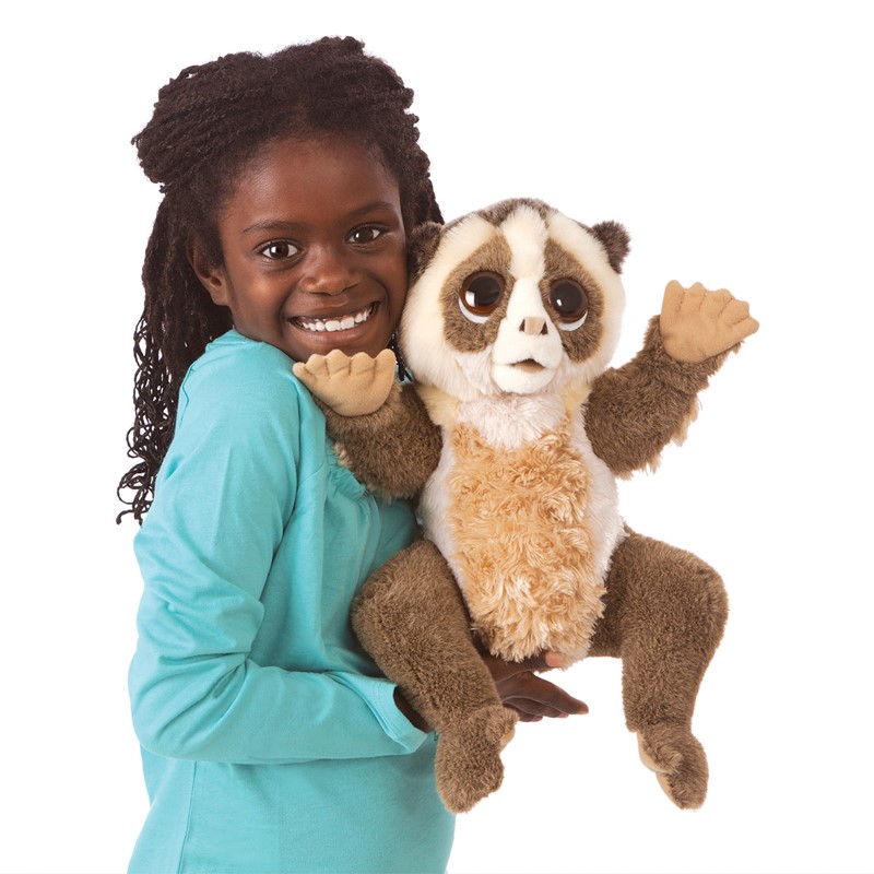 3&Up Arms & Paws Slow Loris Hand Puppet w/Movable Mouth Folkmanis MPN 3072 