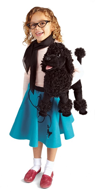 Black Poodle Dog Hand Puppet by Folkmanis Puppets for sale online 