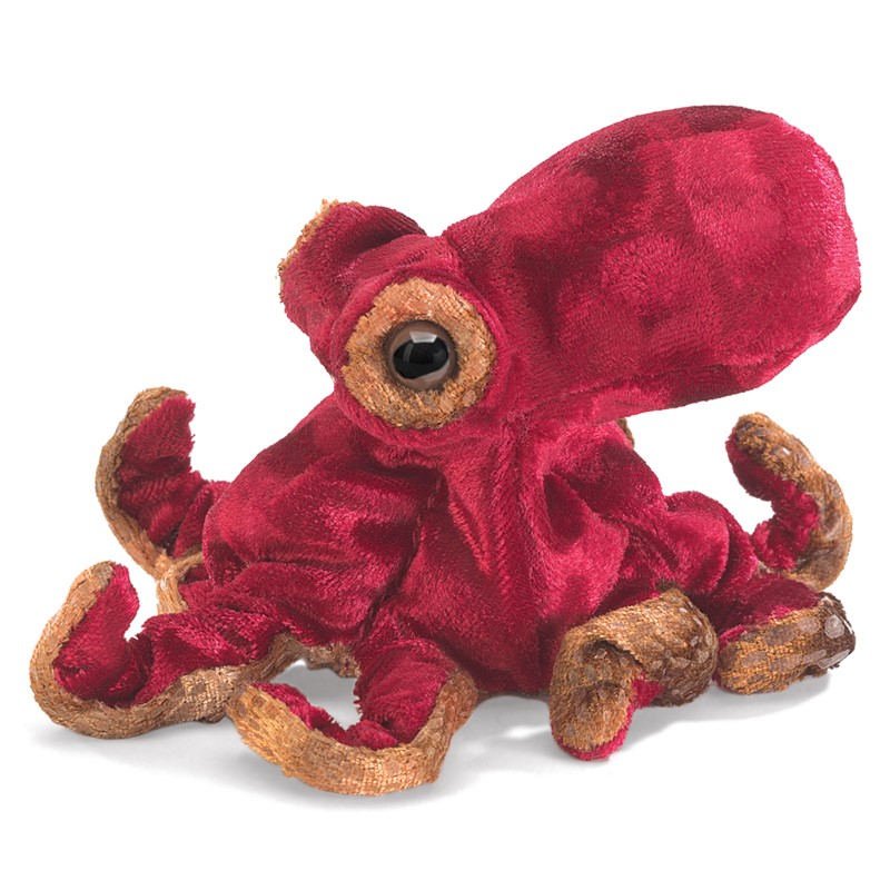 Mini Red Octopus Finger Puppet 2767 Ship/usa Folkmanis Puppets for sale online 