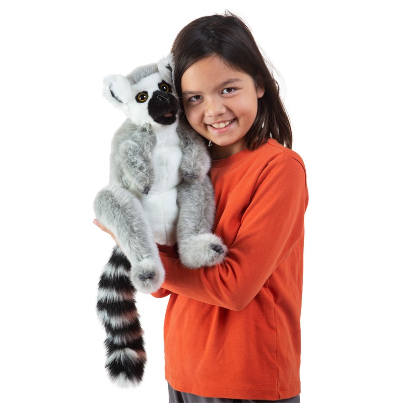 Ring Railed Lemur Puppet 3159 for 2019 /usa Folkmanis for sale online 