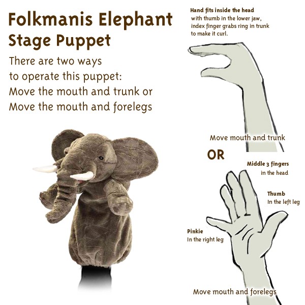 Elephant Stage Puppet | Folkmanis