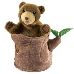 Folkmanis MPN 2954 Grizzly Bear Hand Puppet with Movable Mouth Unisex 3 & Up 